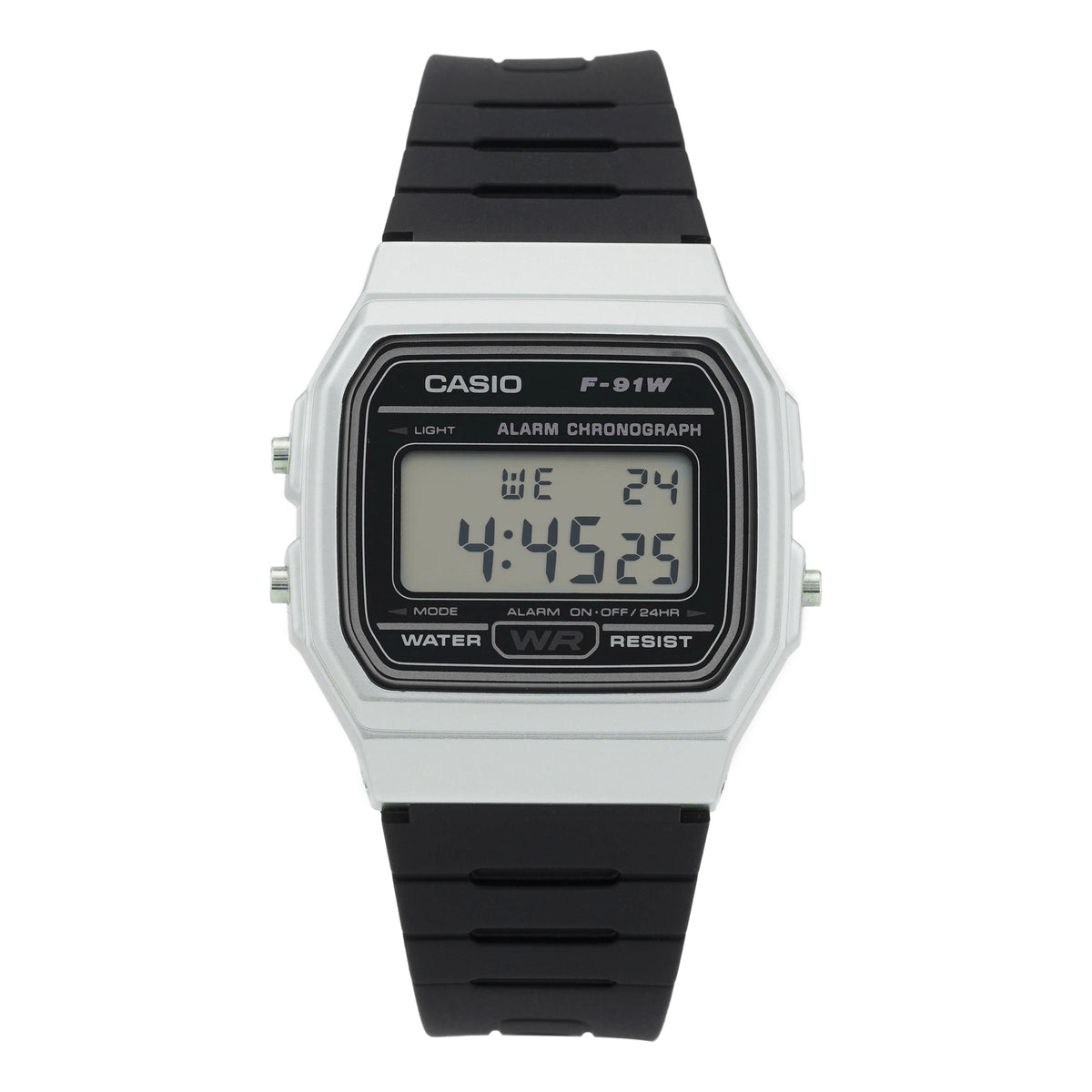 Men's CASIO F Series Student Sports Minimalistic Retro Small Watch Mens Black Digital F-91WM-7ADF