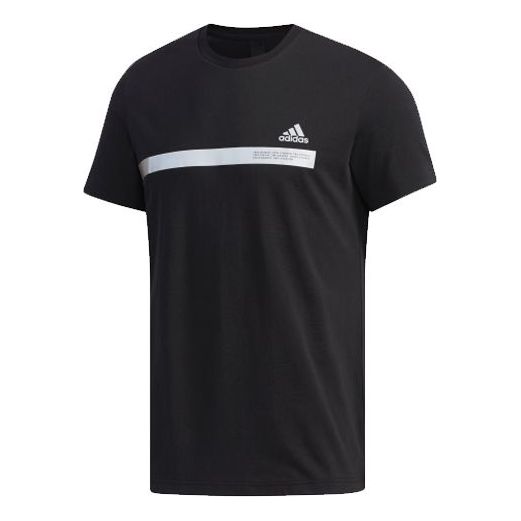 adidas TEE TAPE Sports Short Sleeve Black DZ2214