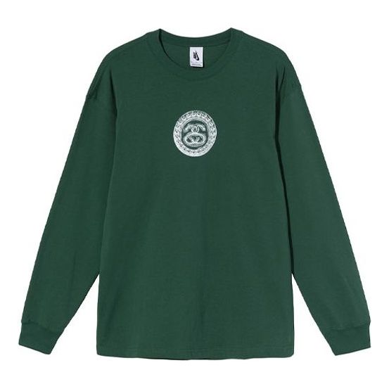 Stussy x Nike Crossover Printing Long Sleeves Unisex Green DD3345-341