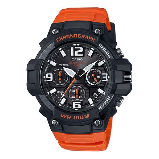 CASIO VINTAGE Series Sports Quartz Waterproof Mens Orange Analog MCW100H-4AV