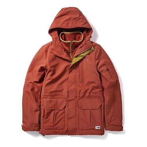 Men's THE NORTH FACE Outdoor waterproof Stay Warm Jacket Red 3VU9-BDN