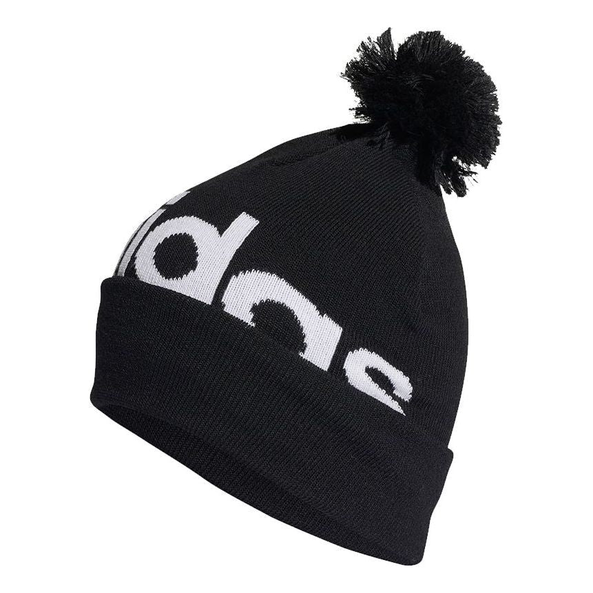 adidas Pompom Beanie Asia Sizing 'Black White' H32425