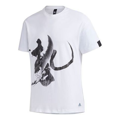 adidas Sports Round Neck Short Sleeve 'WUJI Story White' FM9349