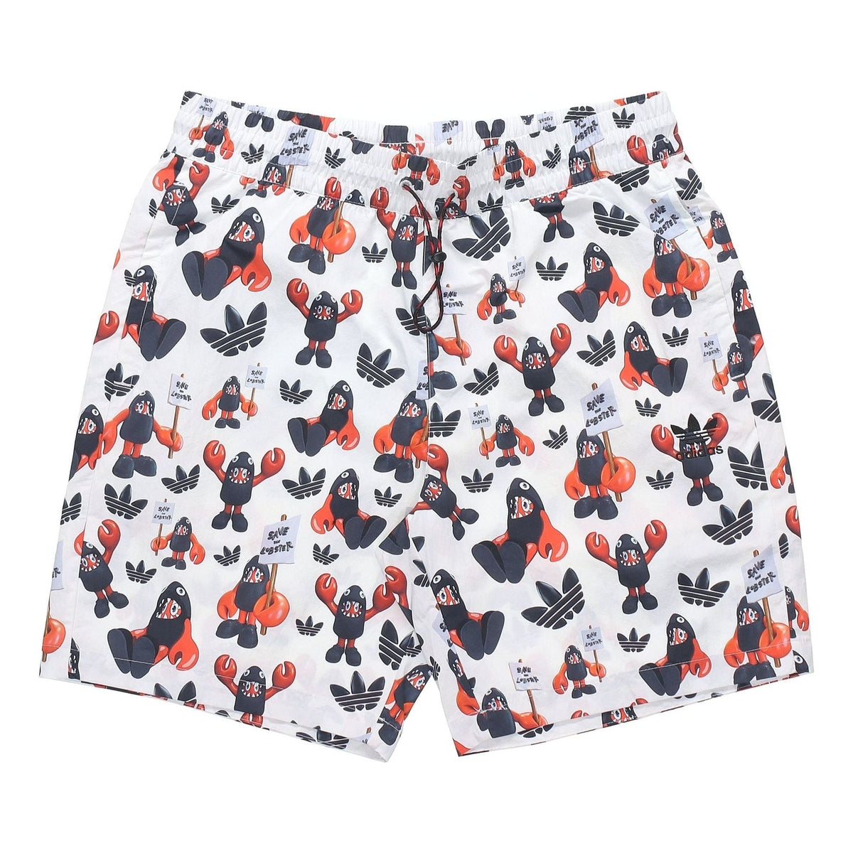 adidas originals Artist Shorts Dragon Printing Sports Breathable White HA4698