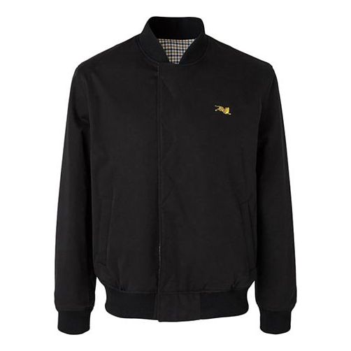 Men's KENZO Tiger Embroidered Solid Color Jacket Black F965BL1751MA-99