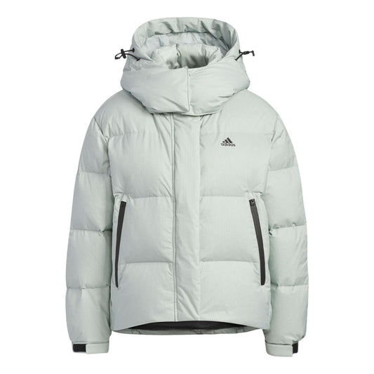 (WMNS) adidas Puffy Down Jacket 'Teal' IW0774