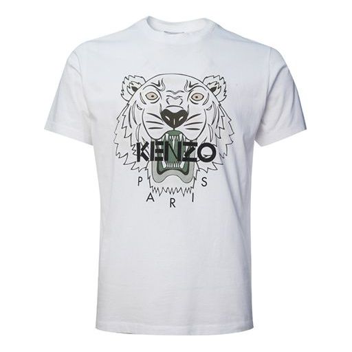 KENZO SS21 Cotton Logo-Print Cotton White FB55TS0204YA-01B