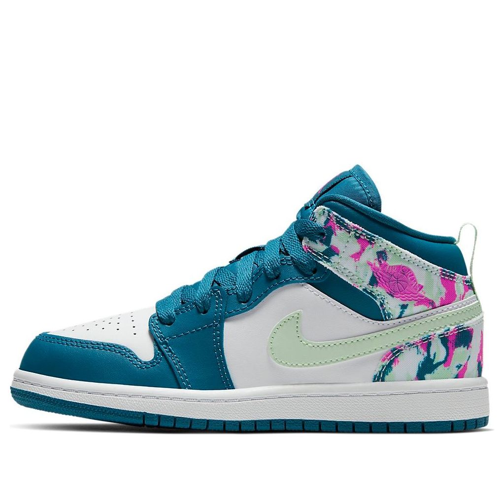 (PS) Air Jordan 1 Mid 'Green Abyss Frosted Spruce' 640737-300