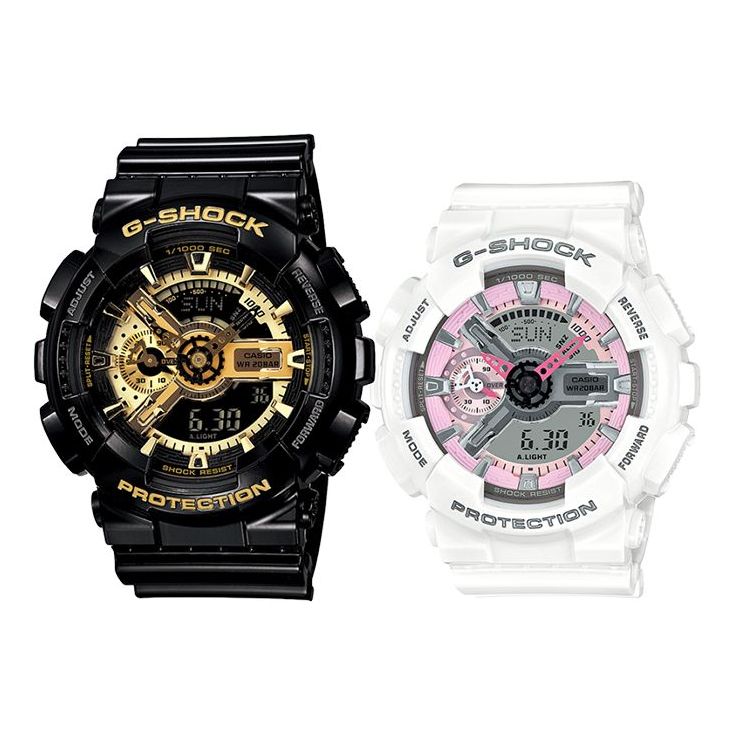 CASIO G-Shock Analog-Digital 'Black' GA-110GB-1A-GMA-S110MP-7A