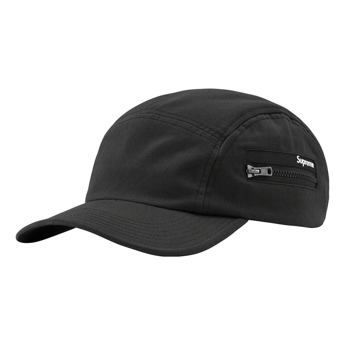 Supreme Zip Pocket Camp Cap 'Black White' SUP-SS22-741