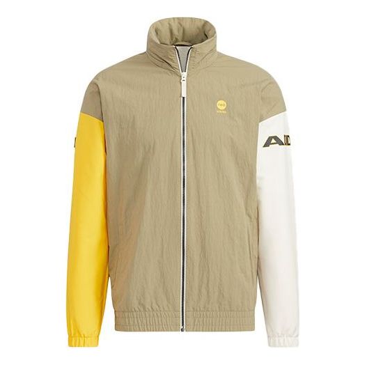 adidas neo Contrasting Colors Sports Hooded Jacket Green HD4640