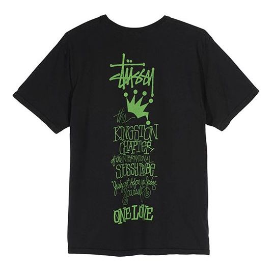 Stussy Kingston Tee Crown Short Sleeve Unisex Black 1904440-BLACK