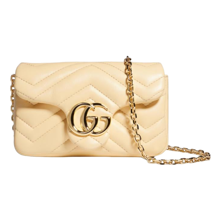 (WMNS) Gucci GG Marmont Mini Shoulder Bag 'Light Yellow' 841290-AAGUV-9305