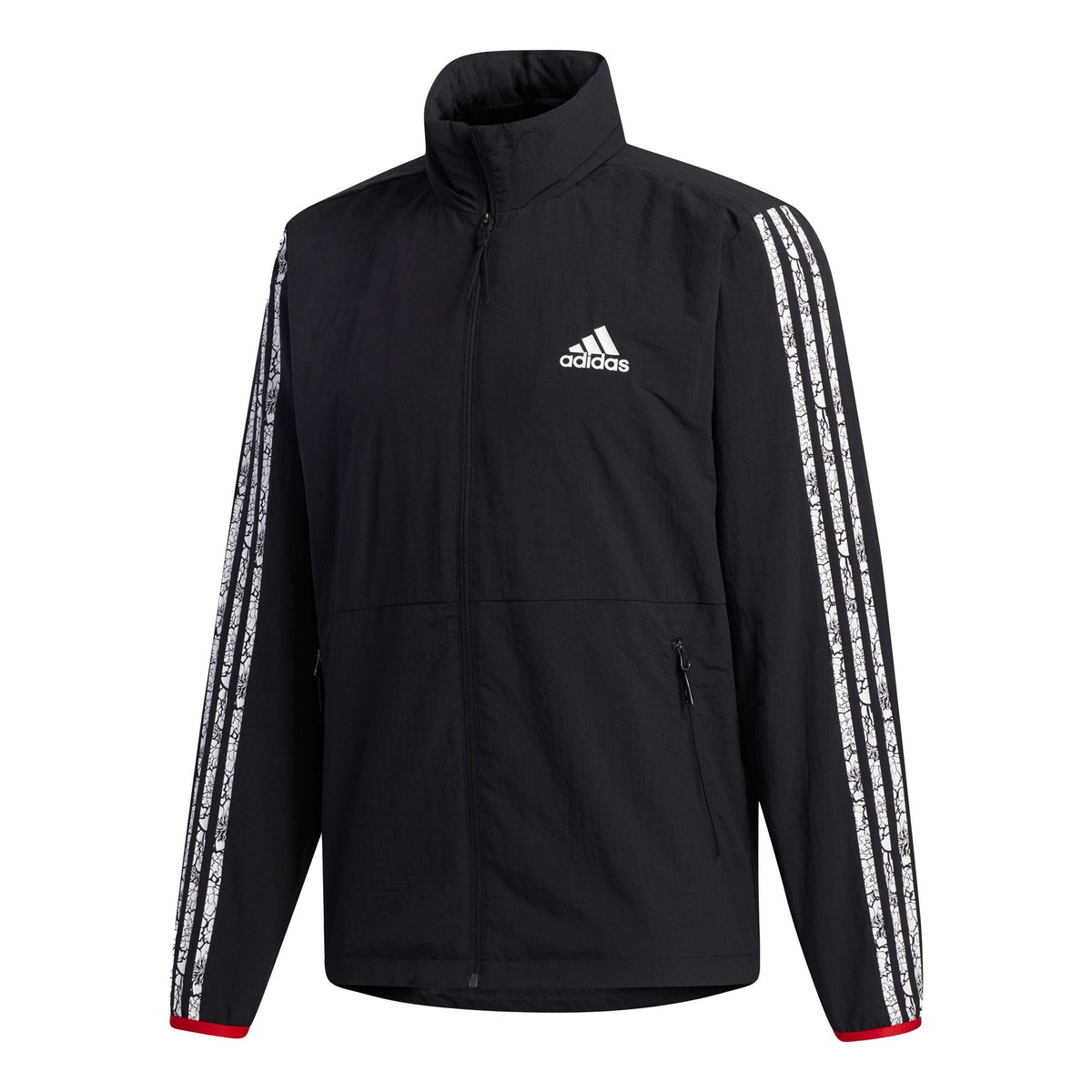 adidas VD Windbreaker Stripe Casual Sports Jacket Black GV5151