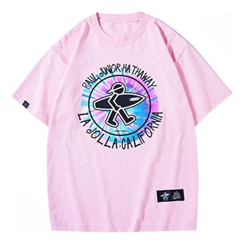 PJs Vigor Multi-Color Pattern Printing Short Sleeve Unisex Pink 20SSTS10203-P