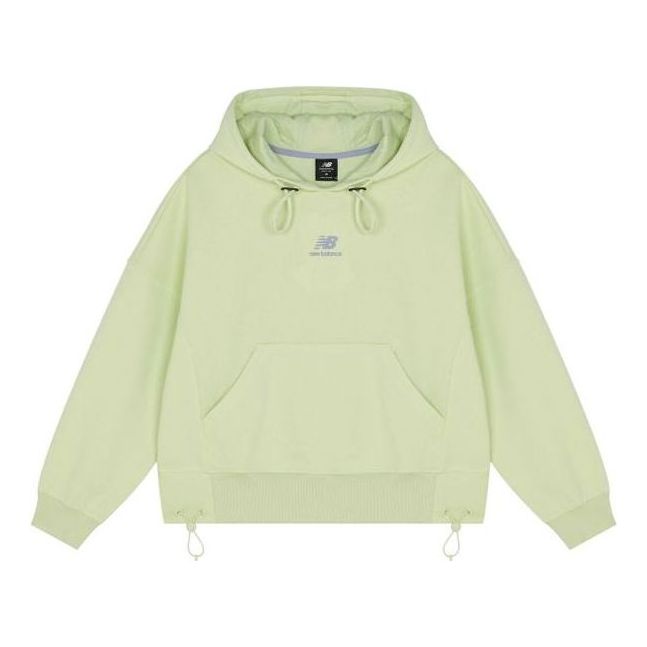 (WMNS) New Balance Casual Hoodie Asia Sizing 'Light Green' AWT13338-CFG