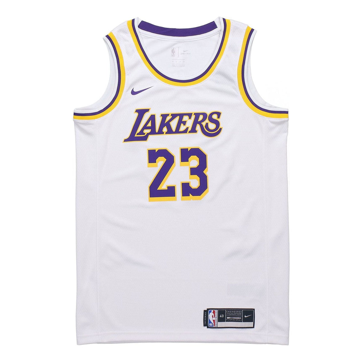 Nike NBA Leborn James Los Angeles Lakers 2020 Association Swingman Jersey #23 CW3595-101