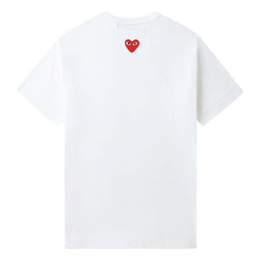 COMME des GARCONS PLAY SS25 Heart Back Emblem T-Shirt 'White' AX-T340-051-3