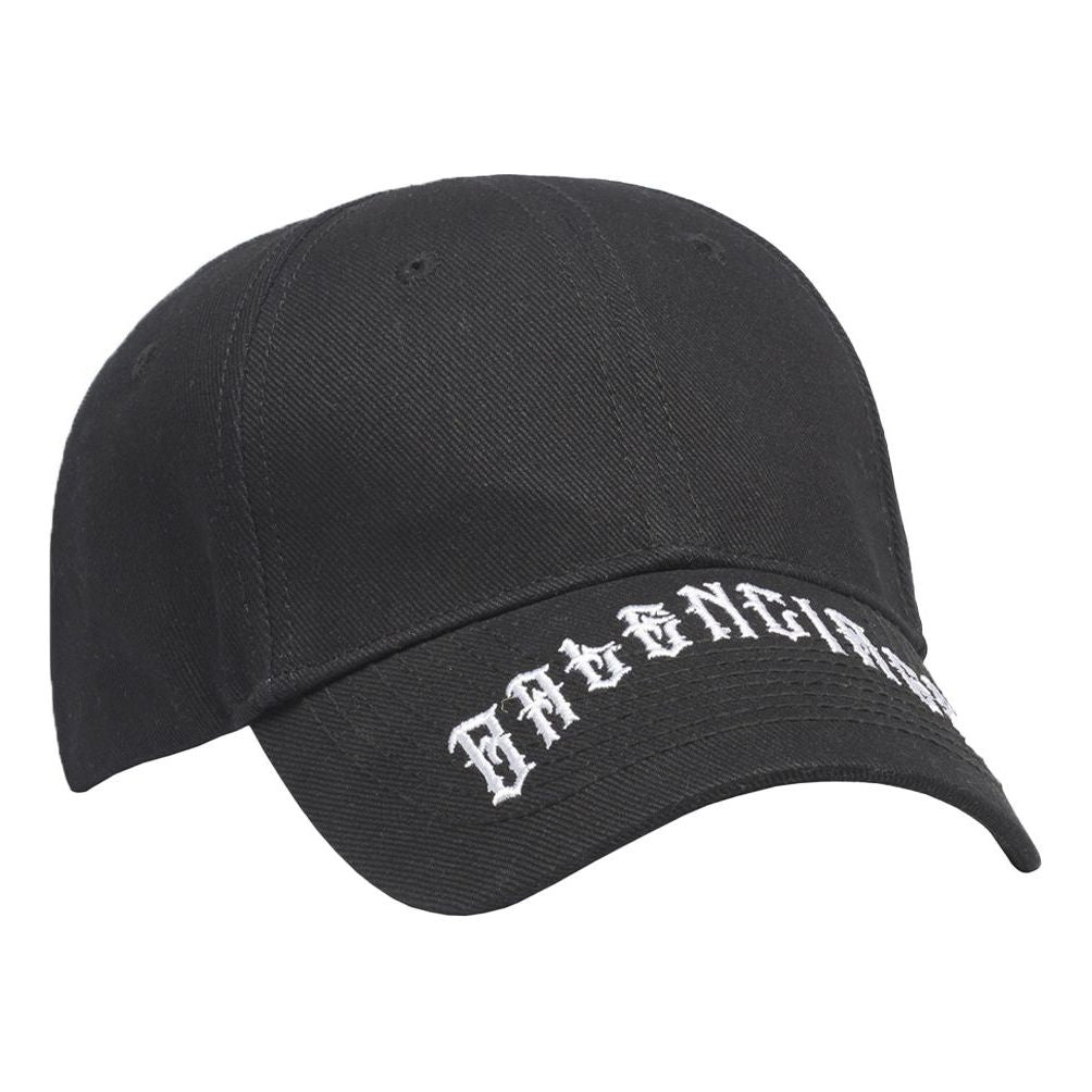 Balenciga Embroidered Tattoo Logo Visor Cap 'Black' 570102410B71077