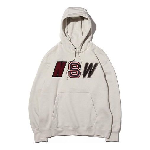 Men's Nike Nsw Fleece Lined Stay Warm White Pullover 943574-072