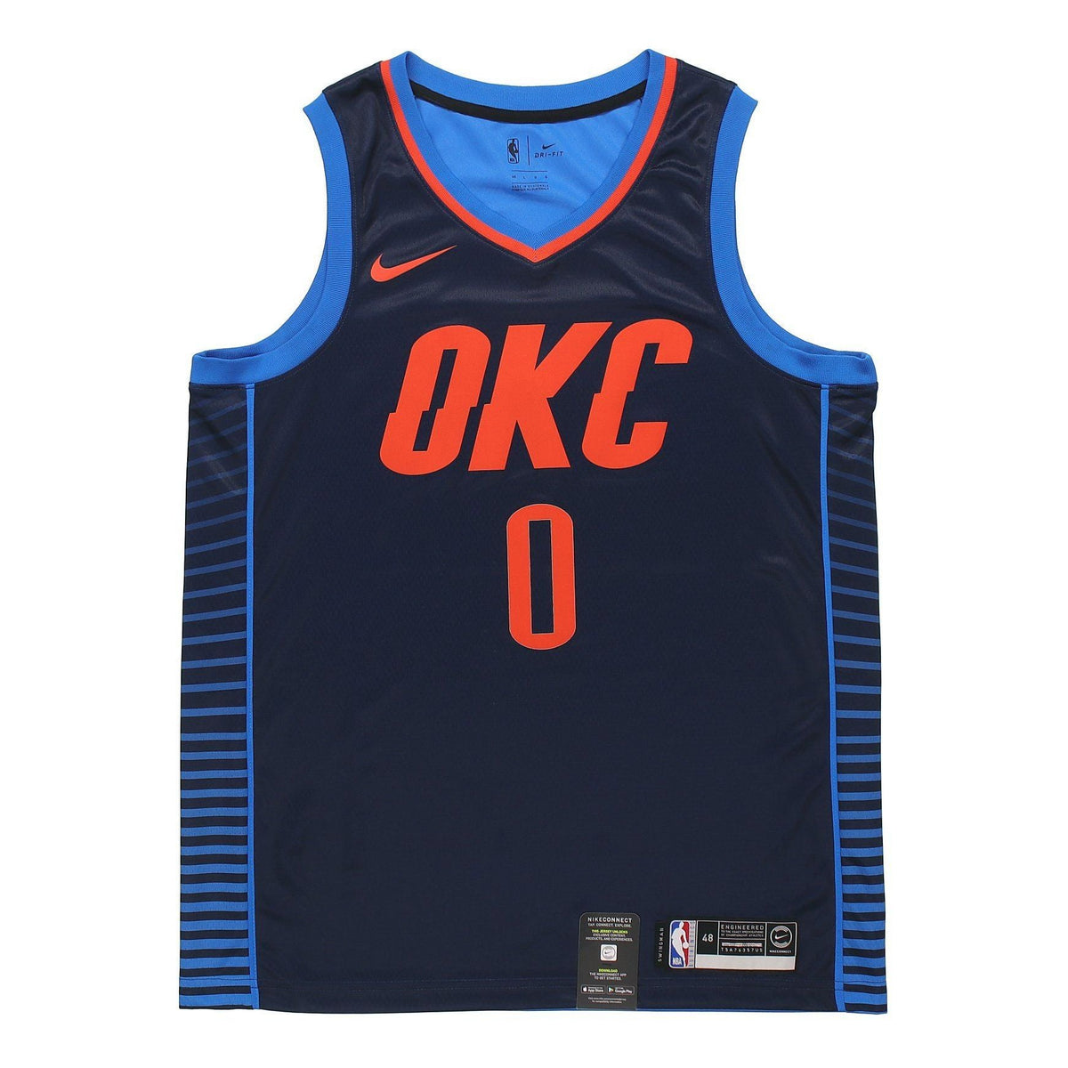 Nike Russell Westbrook Statement Edition Swingman Jersey SW 'Dark Blue' 877216-419