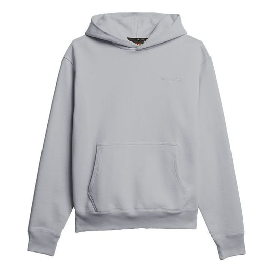 adidas originals x Pw Basics Hood Embroidered Monogrammed Hooded Sweater Unisex Grey GM1947