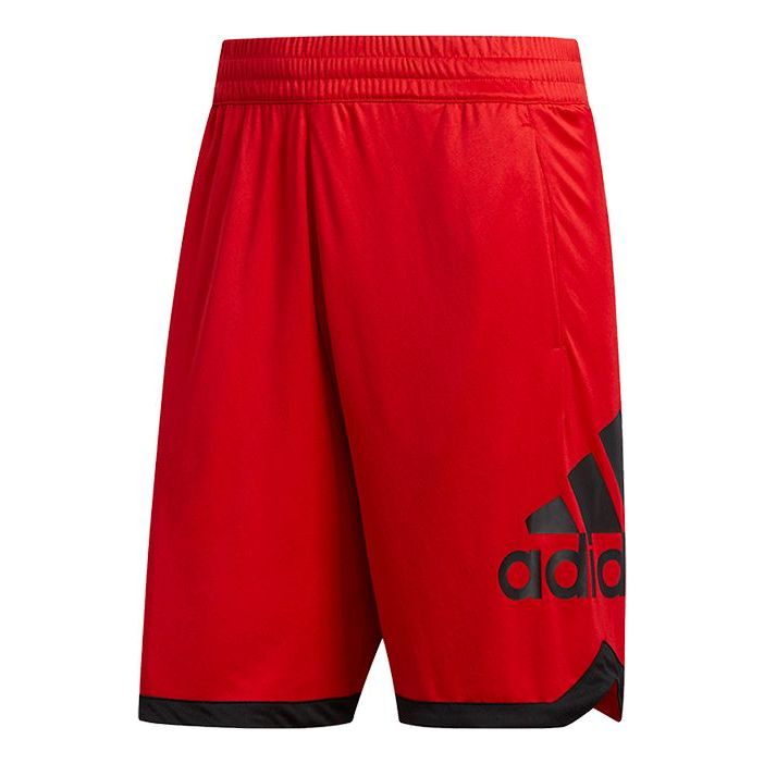 adidas Running Training Sports Basketball Shorts Red DX6744