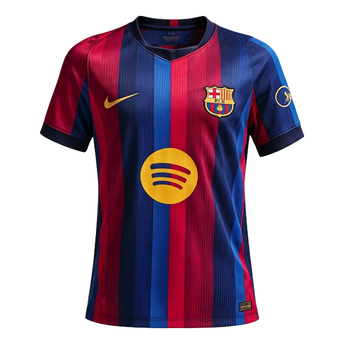 (GS) Nike x F.C. Barcelona 2026/27 Stadium Home Dri-FIT Replica T-Shirt 'Deep Garnet Blue Void Mineral Yellow' II1624-683