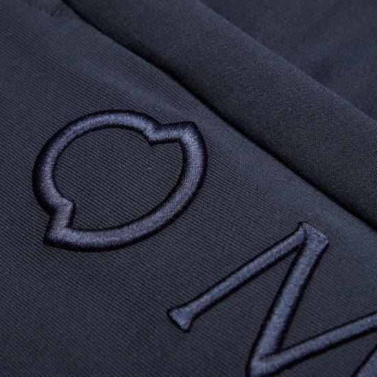 Moncler Navy Embroidered Logo Sweatpants