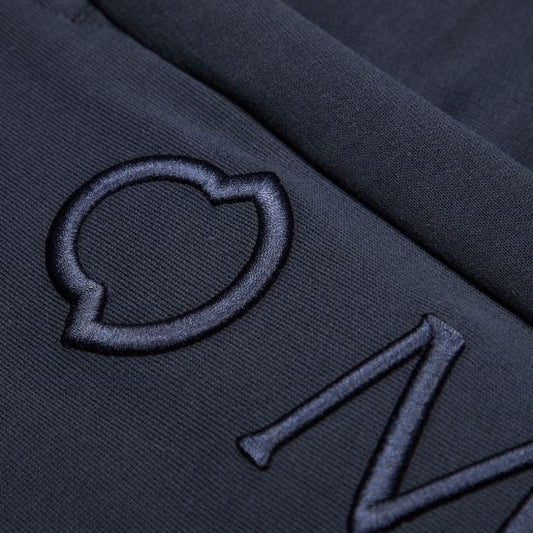 Moncler Navy Embroidered Logo Sweatpants