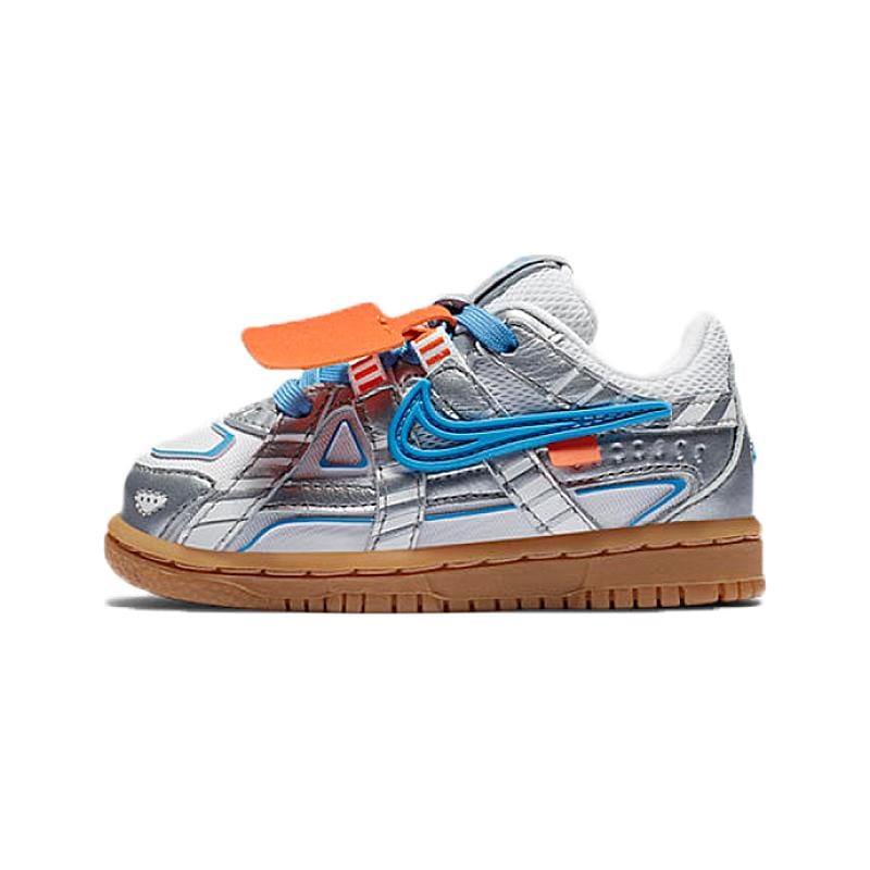 NIKE RUBBER DUNK OFF WHITE UNC BLUE (TD)