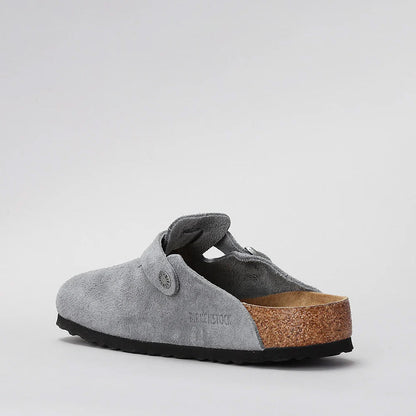 BIRKENSTOCK - BOSTON 1029708 - SFB BASALT GREY SUEDE