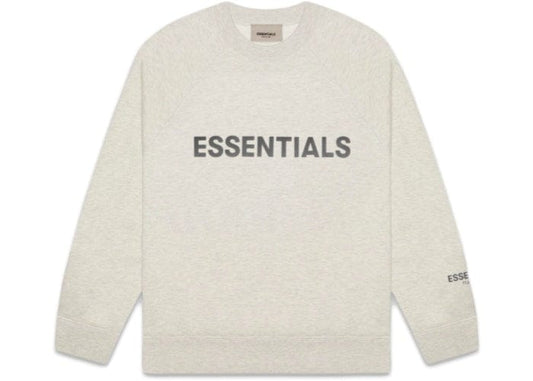 ESSENTIALS FOG 3D SILICON CREWNECK OATMEAL