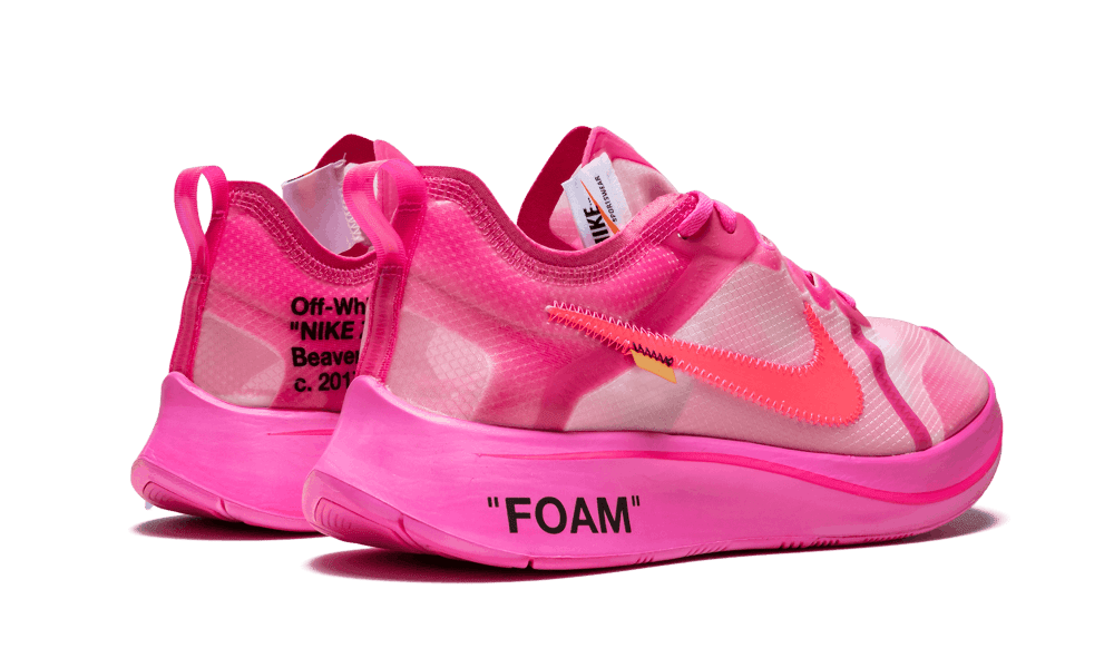 NIKE X OW ZOOMFLY PINK