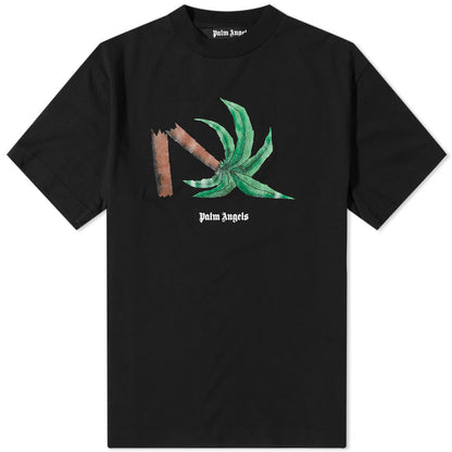 Palm Angels Black Broken Palm T-Shirt