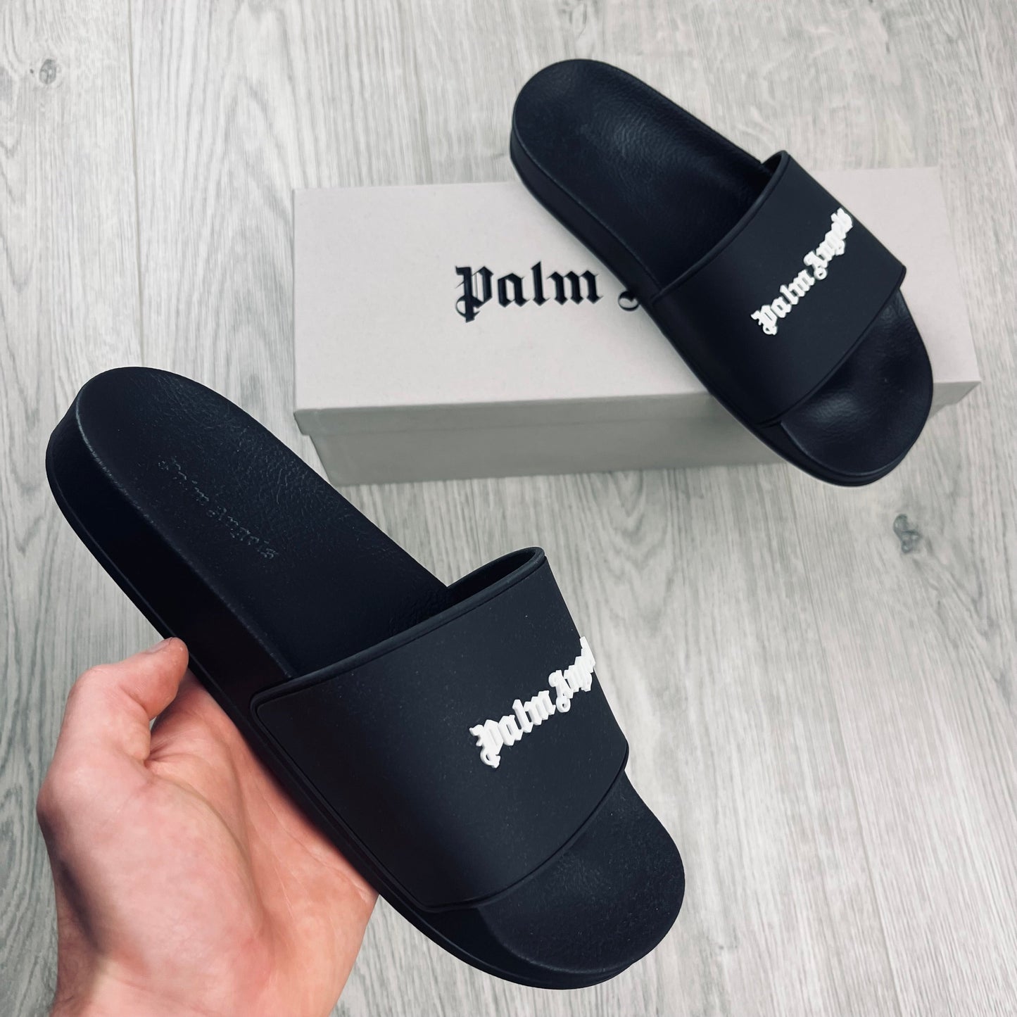 Palm Angels Rubber Slides - Black