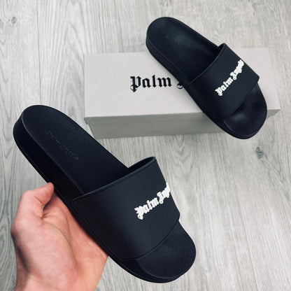 Palm Angels Rubber Slides - Black