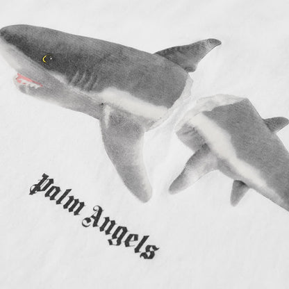 Palm Angels White Shark T-Shirt