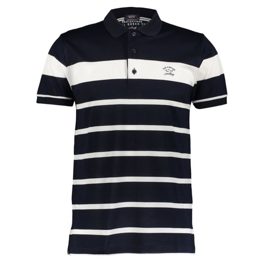 Paul & Shark Navy & White Striped Polo