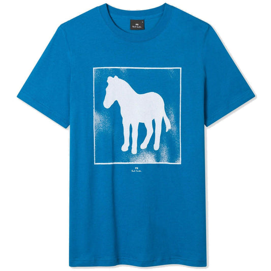 Paul Smith Blue Zebra Logo T-Shirt