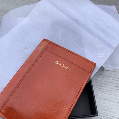 Paul Smith Burnt Orange Leather Cardholder
