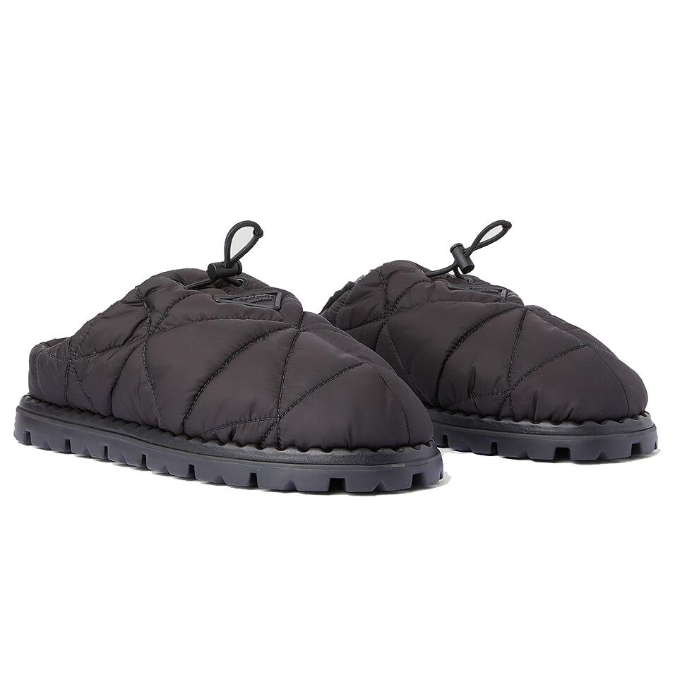 Prada Black Nylon Mule