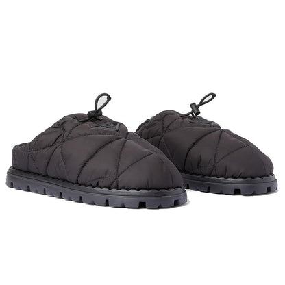 Prada Black Nylon Mule