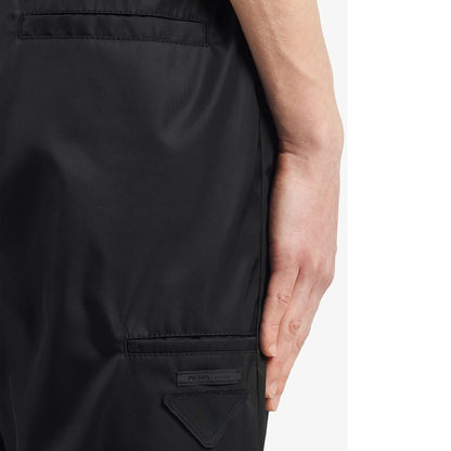 Prada Black Nylon Track Pants