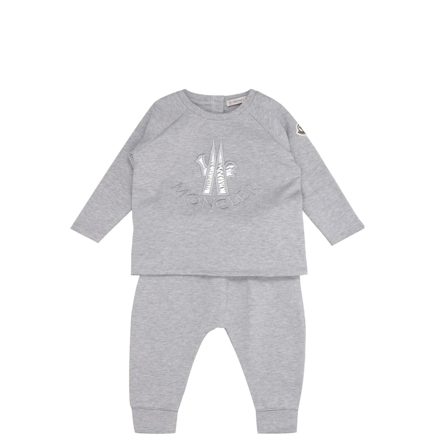 Infant Moncler Grey Logo Tracksuit