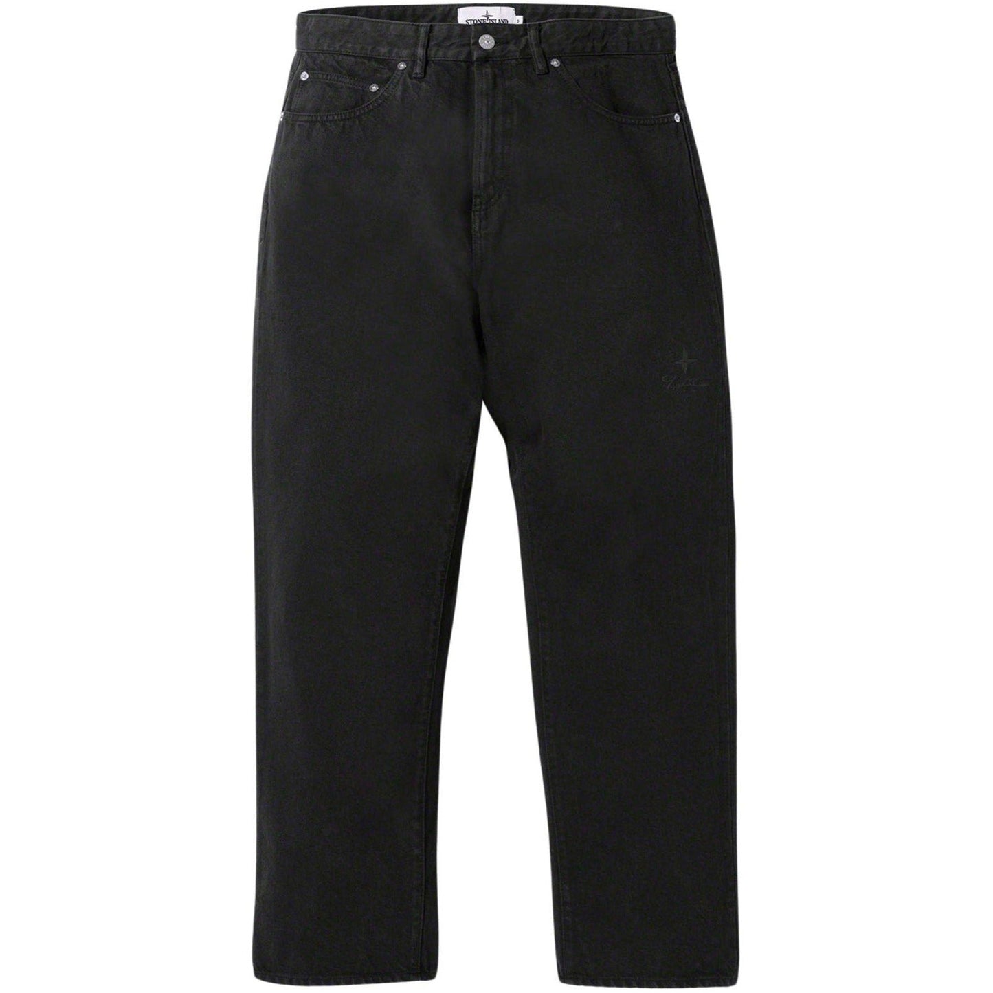 Stone Island x Supreme Black Jeans