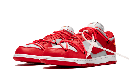 NIKE X OFF WHITE DUNK LOW UNIVERSITY RED