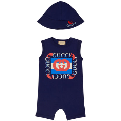 Gucci Infant's Maritime Romper Set