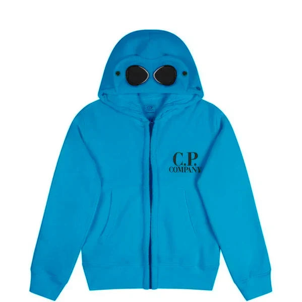 Kids CP Company Blue Goggle Hoodie