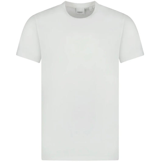 Burberry White Embroidered Logo T-Shirt
